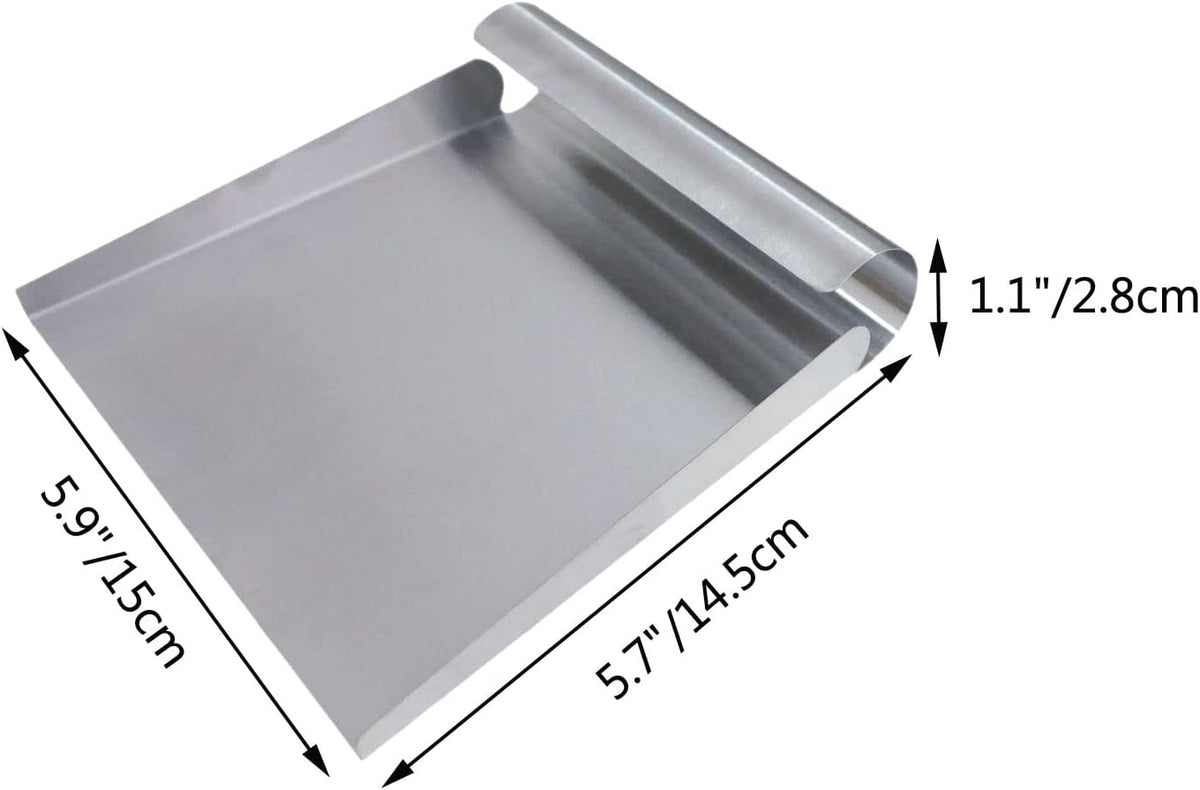Stainless Steel Food Scooper, Food Mover, Food shovel Spatula, Cutting-board Scraper, Bench Scrape