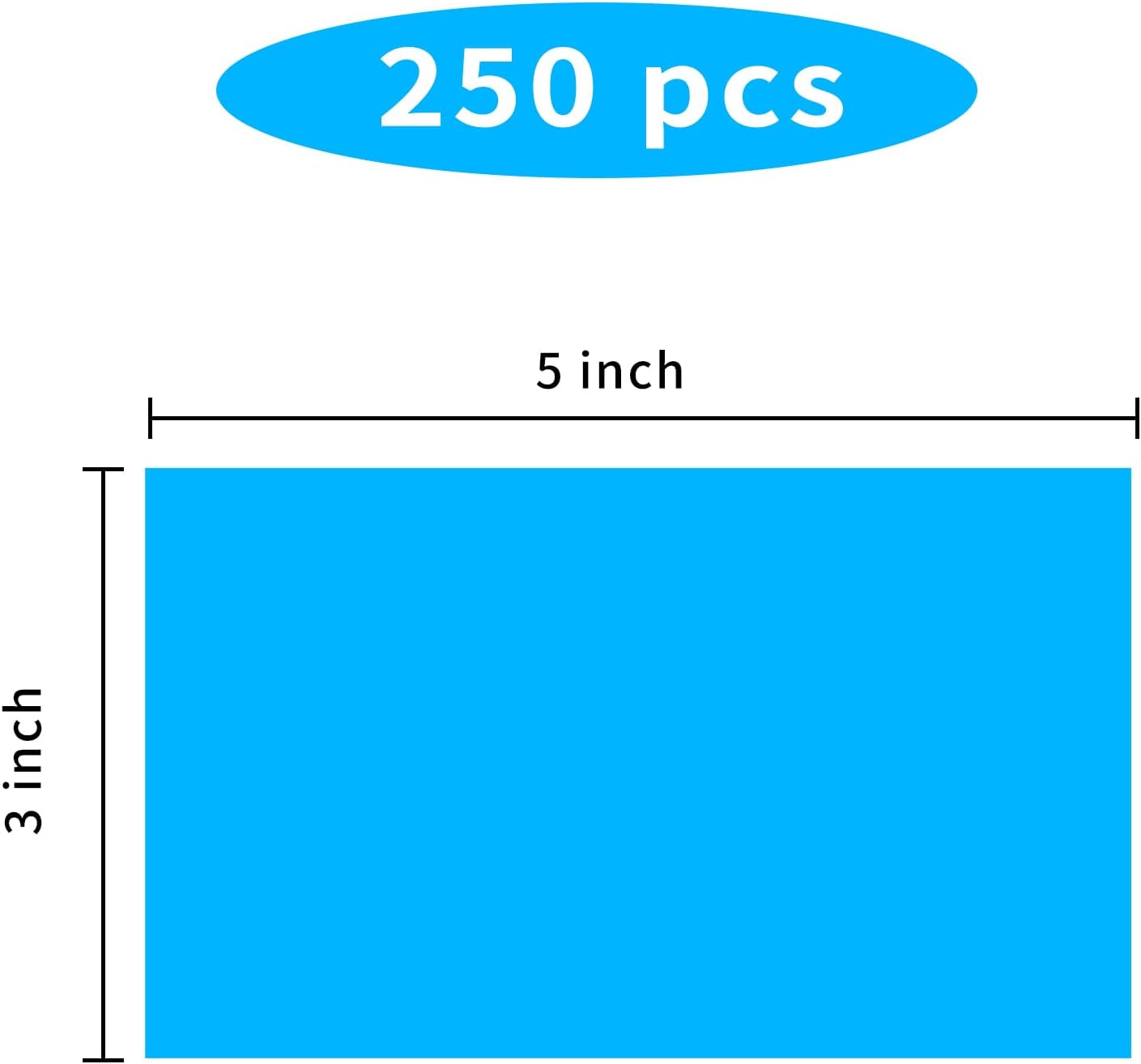 STARLIBOO 3"X5" Rectangle Colored Labels, Removable Moving Labels for Boxes, Permanent Warehouse