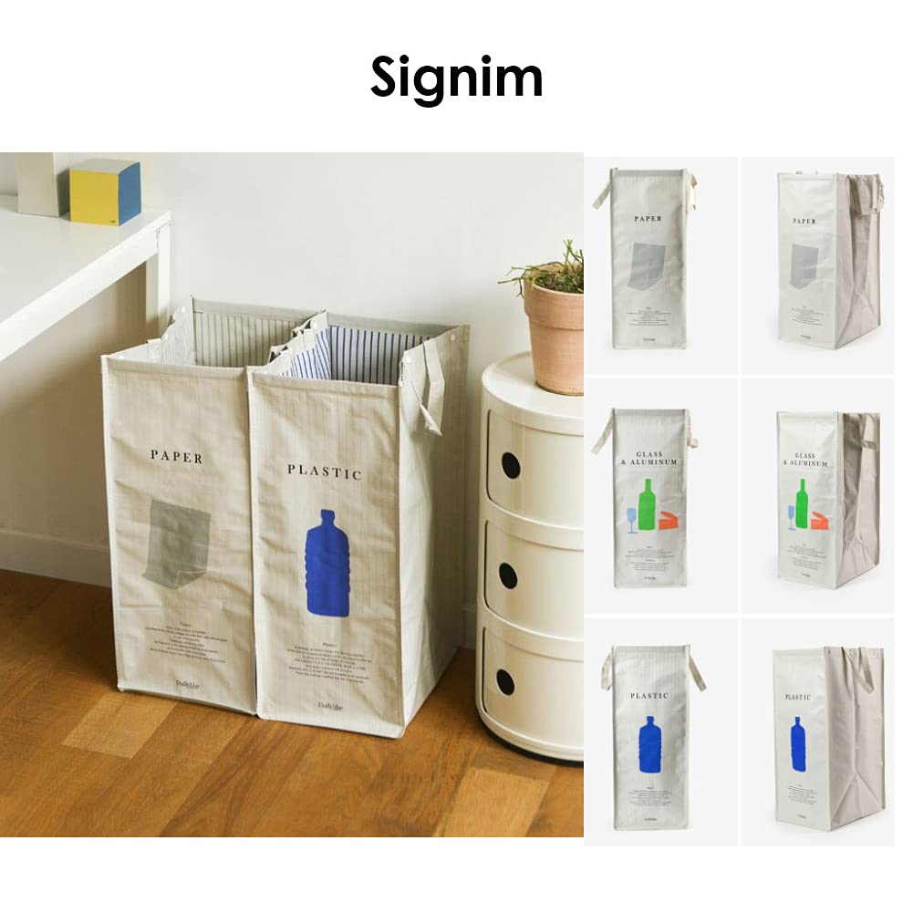216 Separate Recycling Waste Bin Bags for Kitchen Home Recycle Garbage Trash Sorting Bins Organizer