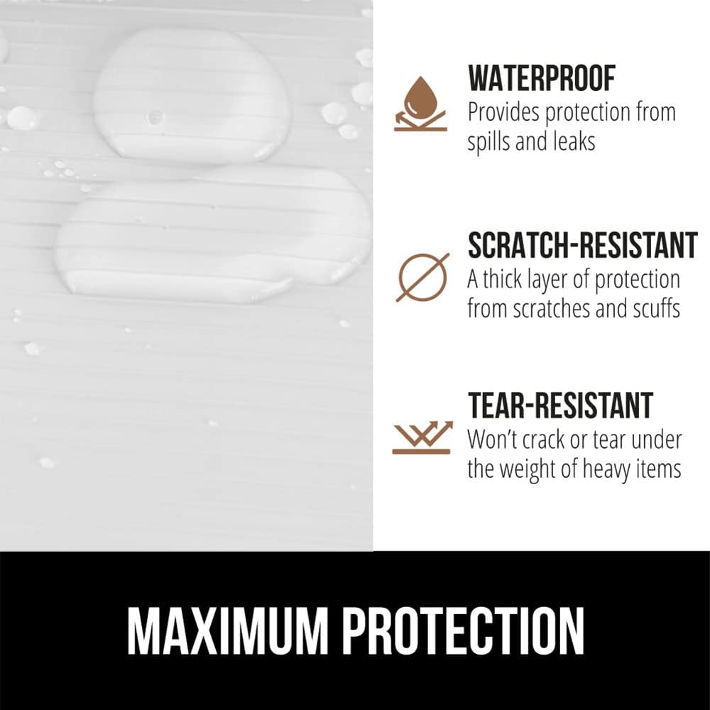 GORILLA GRIP DuraGuard Shelf Liner, 20x30 Non-Adhesive Cabinet Liners for Kitchen Drawers, Shelves