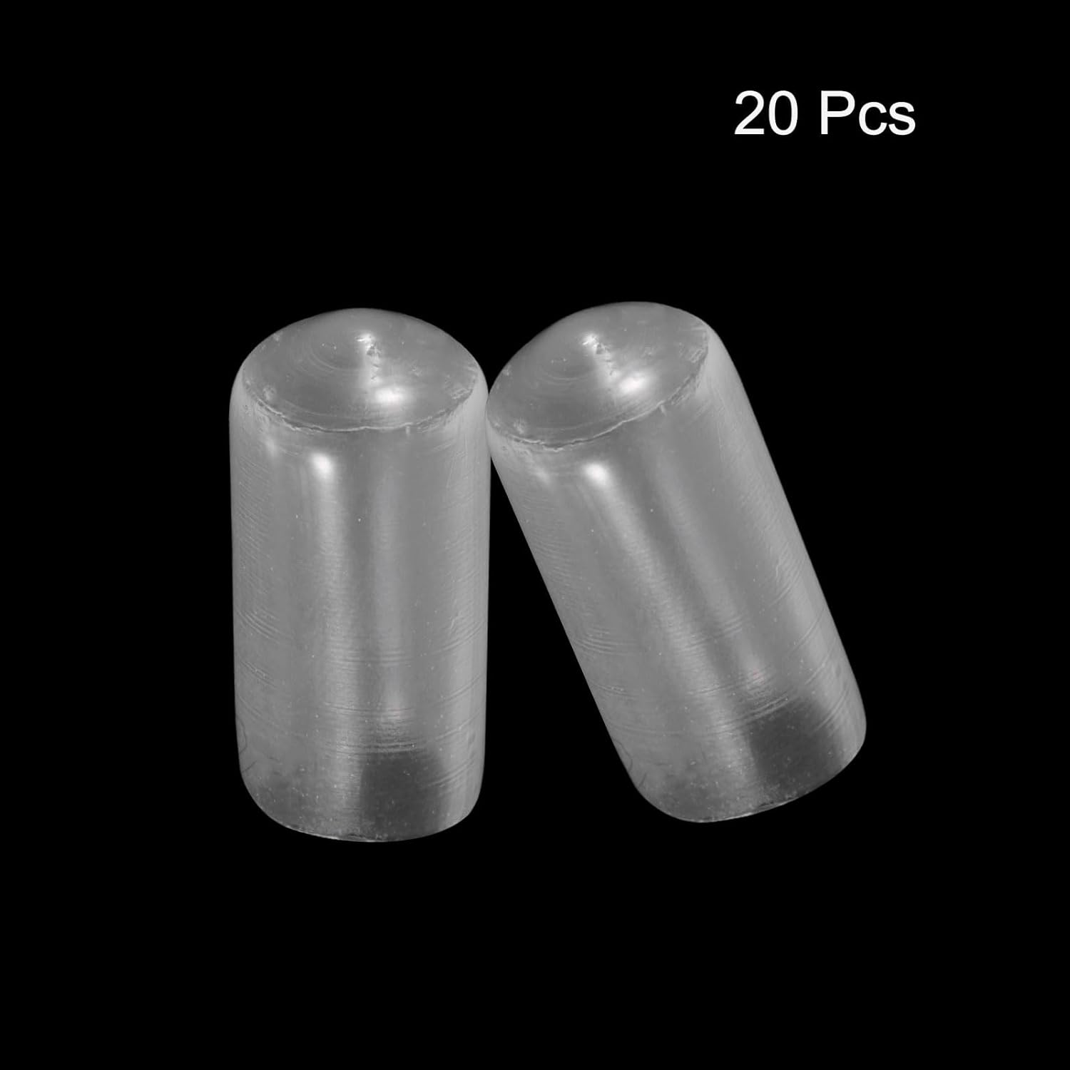 uxcell 20pcs Rubber End Caps 9.5mm(3/8") ID Vinyl PVC Round Tube Bolt Cap Cover Screw Thread