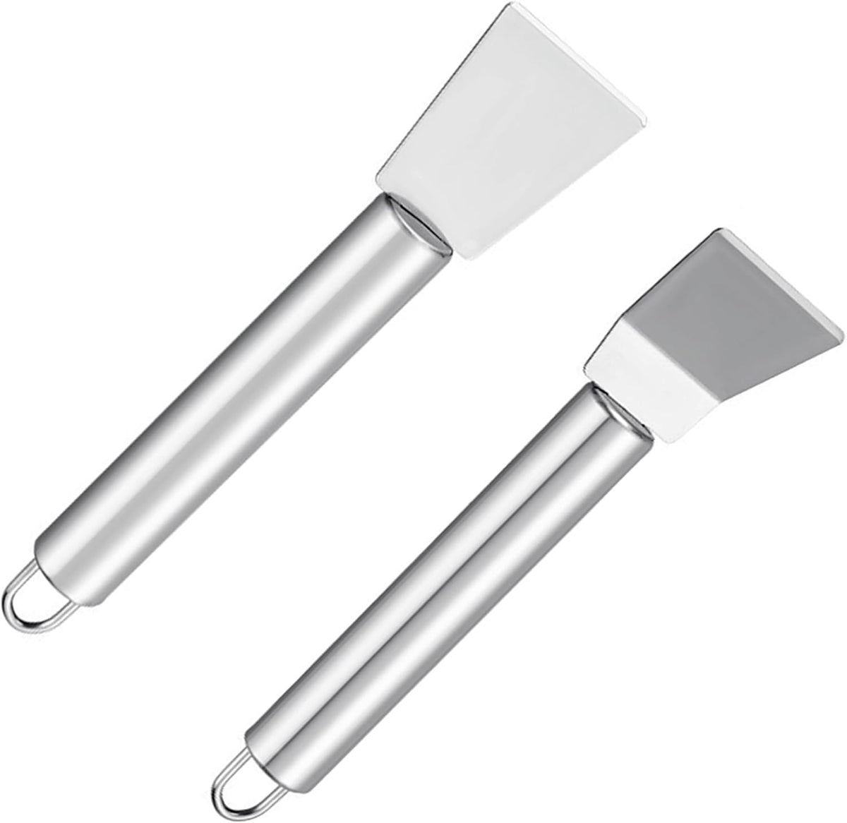 2 PCS Stainless Steel Scrapers – Multifunctional Scraper Cleaning Tool for Cookware, Stovetop