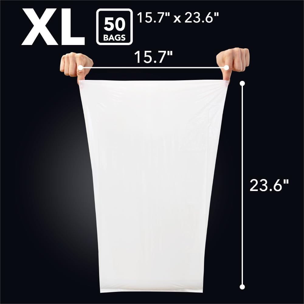 BOS Odor-Sealing Kitchen, Home & Food Small Trash Bags for Waste- Disposable Bags - Scent & Smell