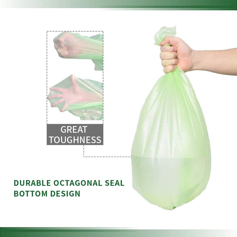 Small Trash Bags, Biodegradable 2.6 Gallon Extra Thick Garbage Bags, Recycling & Degradable Rubbish