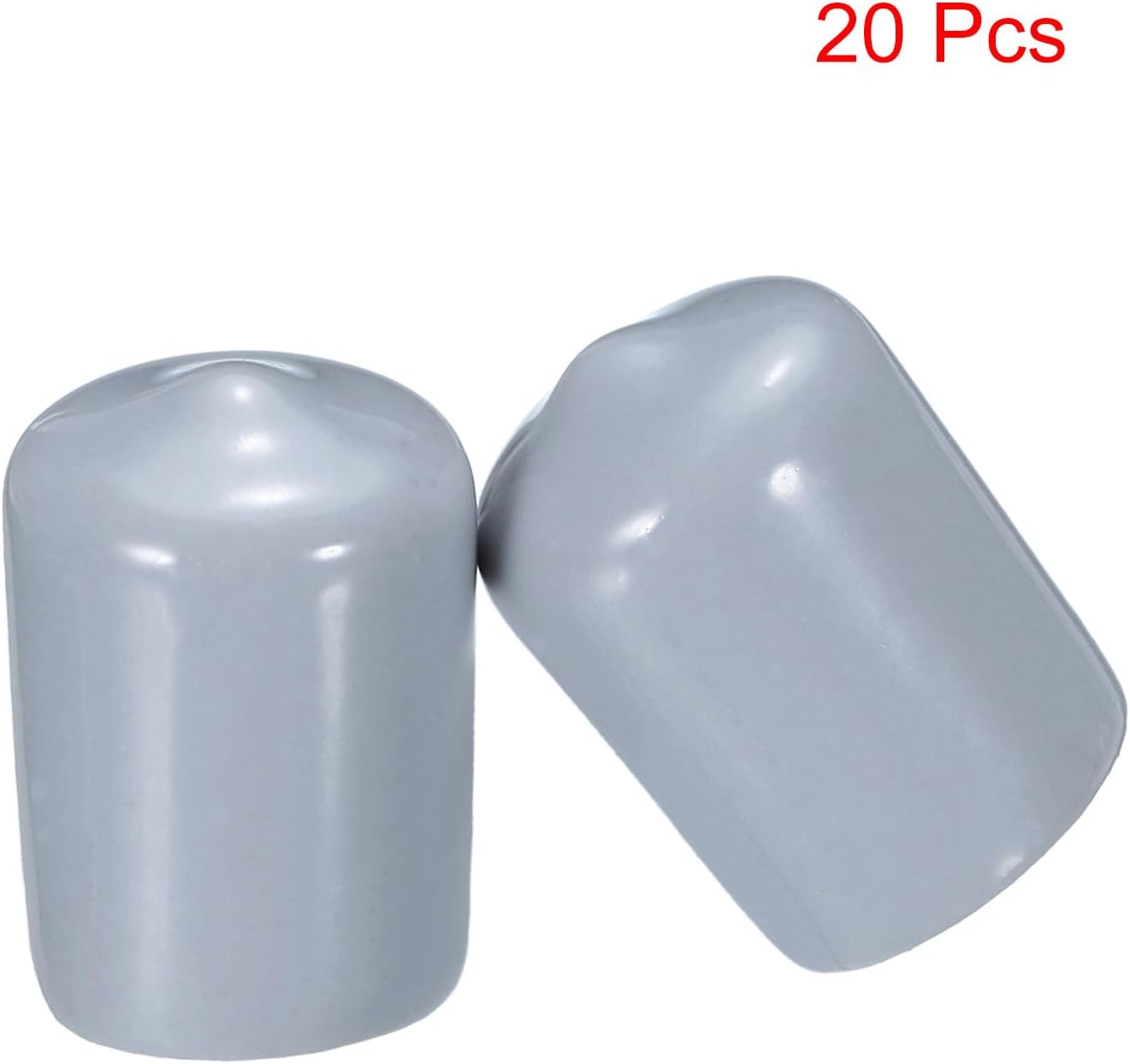 uxcell 20pcs Rubber End Caps 15mm ID Vinyl PVC Round Tube Bolt Cap Cover Screw Thread Protectors