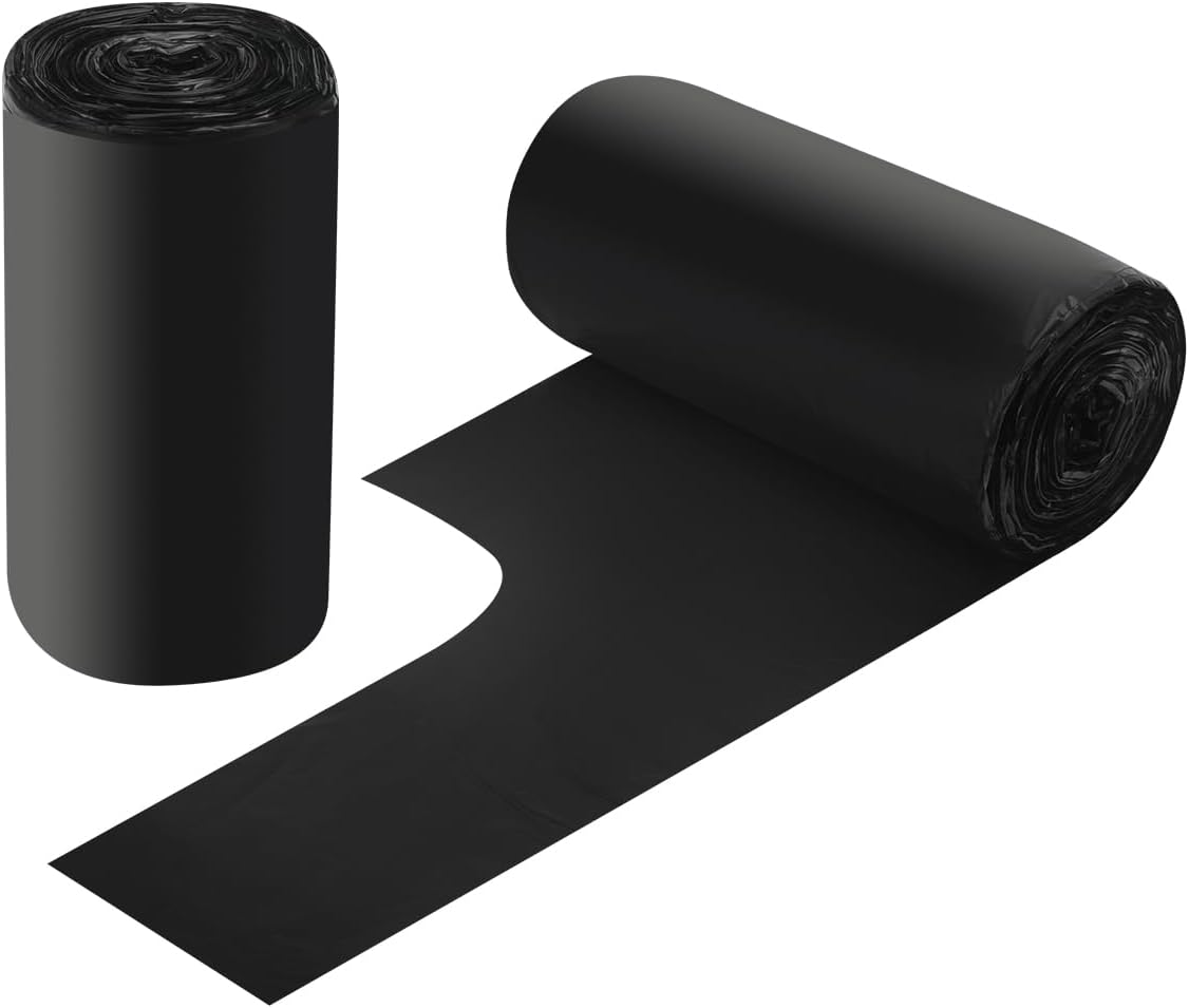 2-4 Gallon Portable Trash Bags,60 Counts Thicken portable Small Garbage Bags for Office