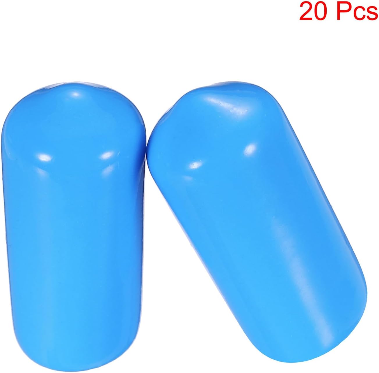 uxcell 20pcs Rubber End Caps 10mm(3/8") ID Vinyl PVC Round Tube Bolt Cap Cover Screw Thread