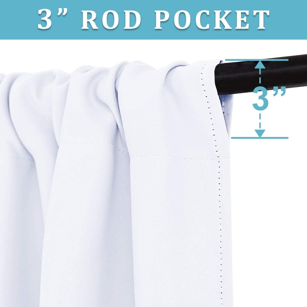 RYB HOME Small Window Curtains Blackout - Privacy Energy Saving Insulating Curtains Blinds for