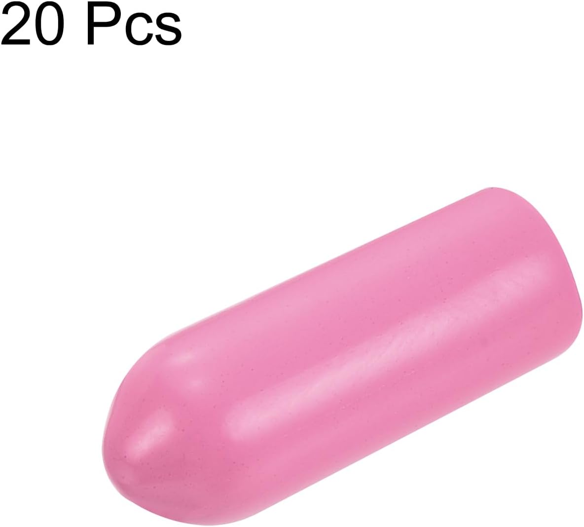 uxcell 20pcs Rubber End Caps 5mm(3/16 inch) ID Vinyl PVC Round Tube Bolt Cap Cover Screw Thread