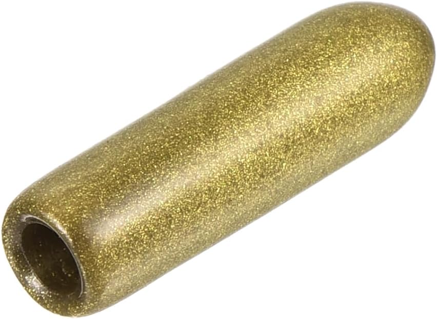 uxcell 20pcs Rubber End Caps 2.5mm ID Vinyl Round Tube Bolt Cap Cover Thread Protectors Gold