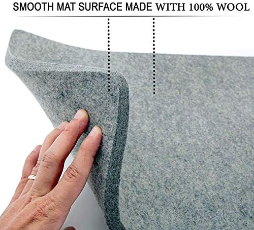 Wool Pressing Mat, Extra Large 22" X 60" Pressing Mat for Quilting 100% New Zealand Wool Ironing