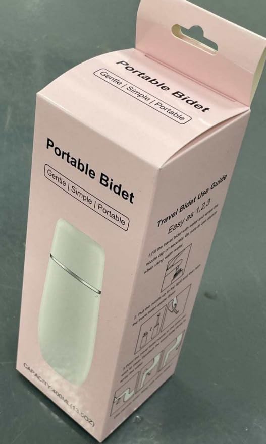 Portable Bidet for Travel Friendly Handheld Personal Peri Bottle 400ml Convenient Leakproof Design