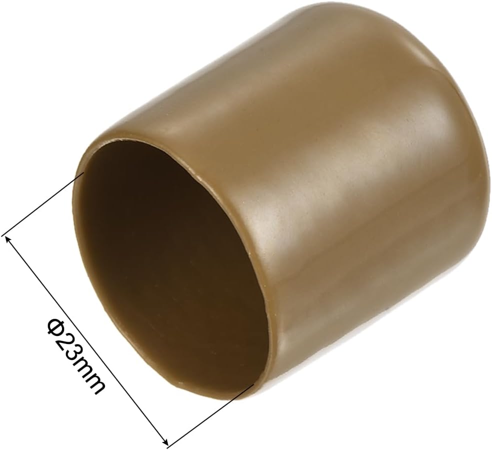 uxcell 20pcs Rubber End Caps 23mm(15/16") ID Vinyl PVC Round Tube Bolt Cap Cover Screw Thread