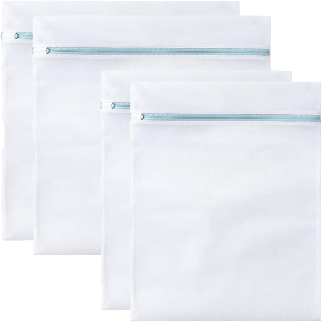 4 Pcs Large Mesh Laundry Bags for Delicates Intimates Lingerie with Zipper 2 Pcs 20” x 24”, 2 Pcs