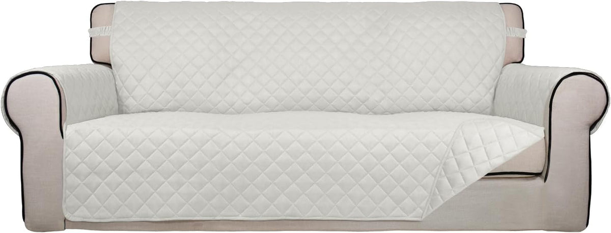 PureFit Reversible Quilted Sofa Cover, Water Resistant Slipcover Furniture Protector, Washable