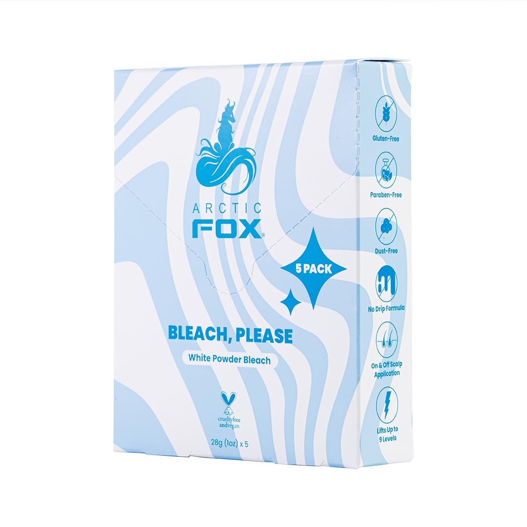 ARCTIC FOX Bleach Please, White Powder Bleach 5 Pack of Sachets (5 x 1oz) Stock up and save!