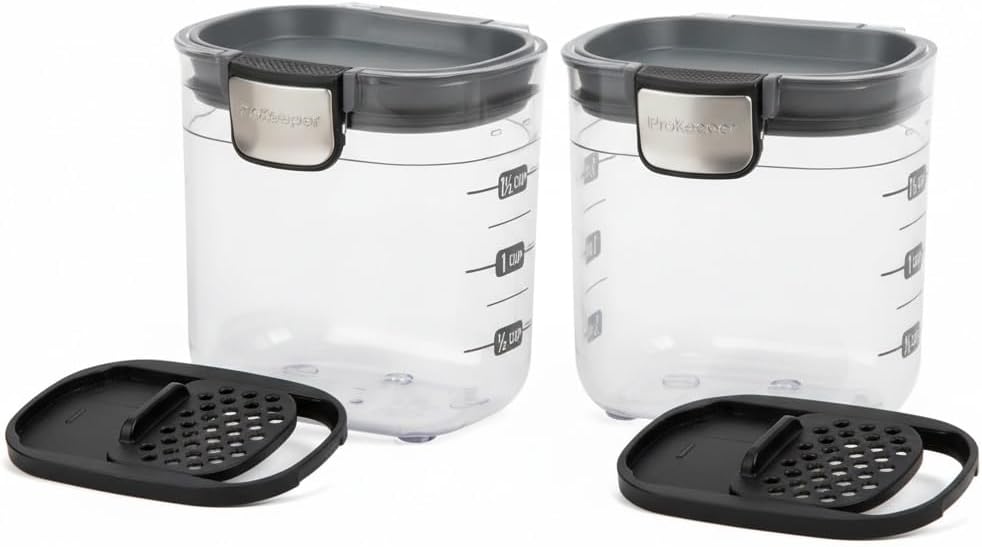 Progressive PKS-401 1.5 Cup Mini Prokeeper+ Airtight Silicone Seal Storage Container Great For