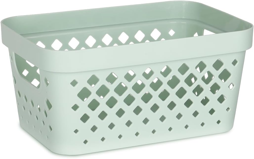 Glad Plastic Baskets for Organizing, Set of 6 | Pantry Storage for Under Counter, Linen Closet, and