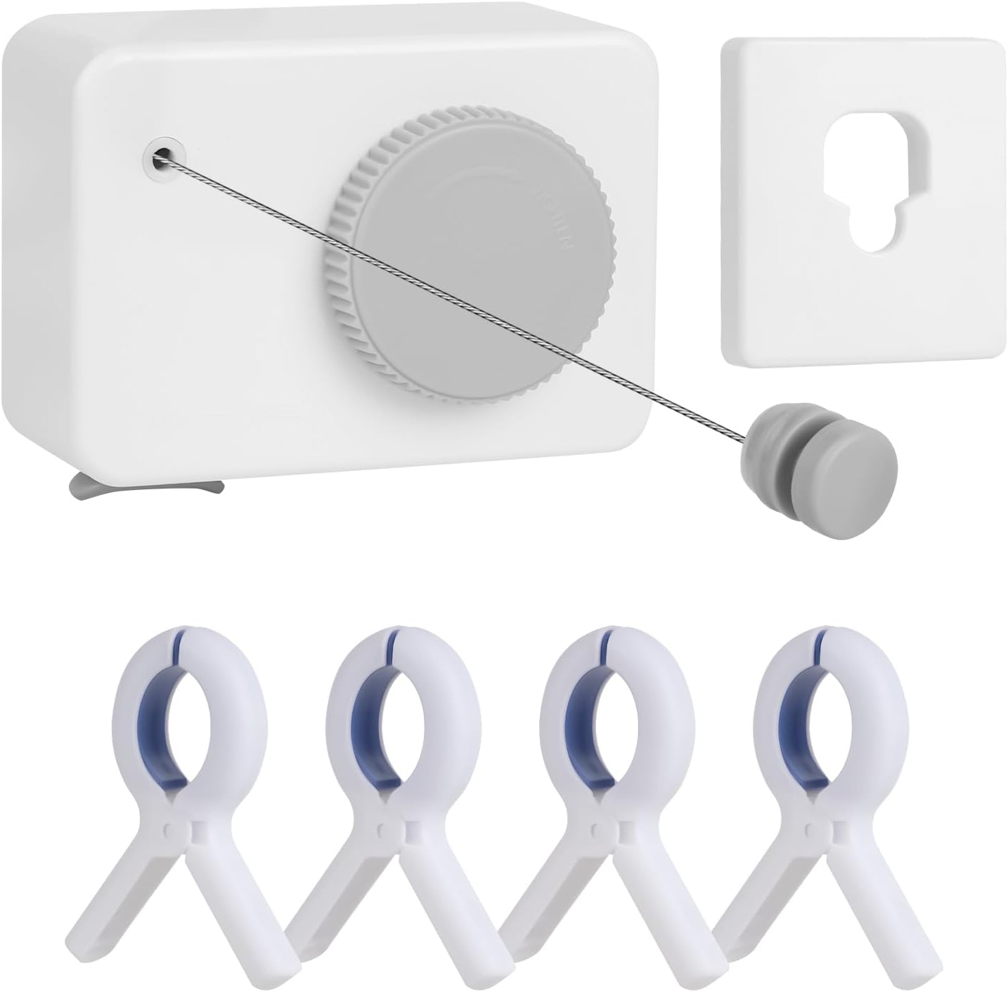 Retractable Clothesline Indoor/Outdoor, Anti-Sag for Drying Clothes Line Retracting Indoor/Outdoor