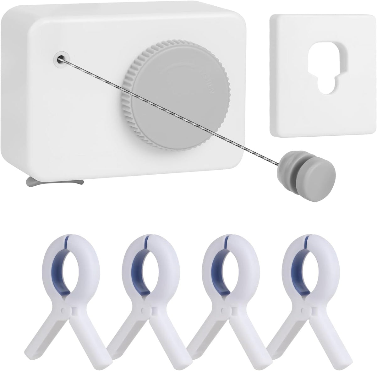 Retractable Clothesline Indoor/Outdoor, Anti-Sag for Drying Clothes Line Retracting Indoor/Outdoor