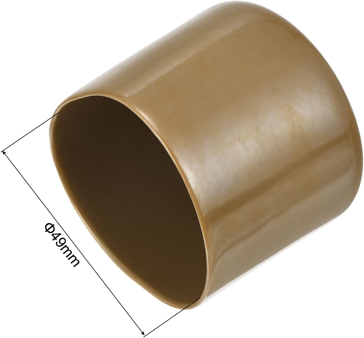 uxcell 20pcs Rubber End Caps 49mm(2") ID Vinyl PVC Round Tube Bolt Cap Cover Screw Thread