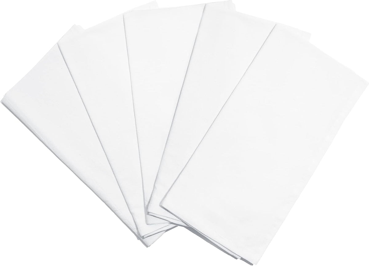 Organic Cotton Tea Towels for Embroidery - Blank Flour Sack Dish Towels for Embroidery - Perfect