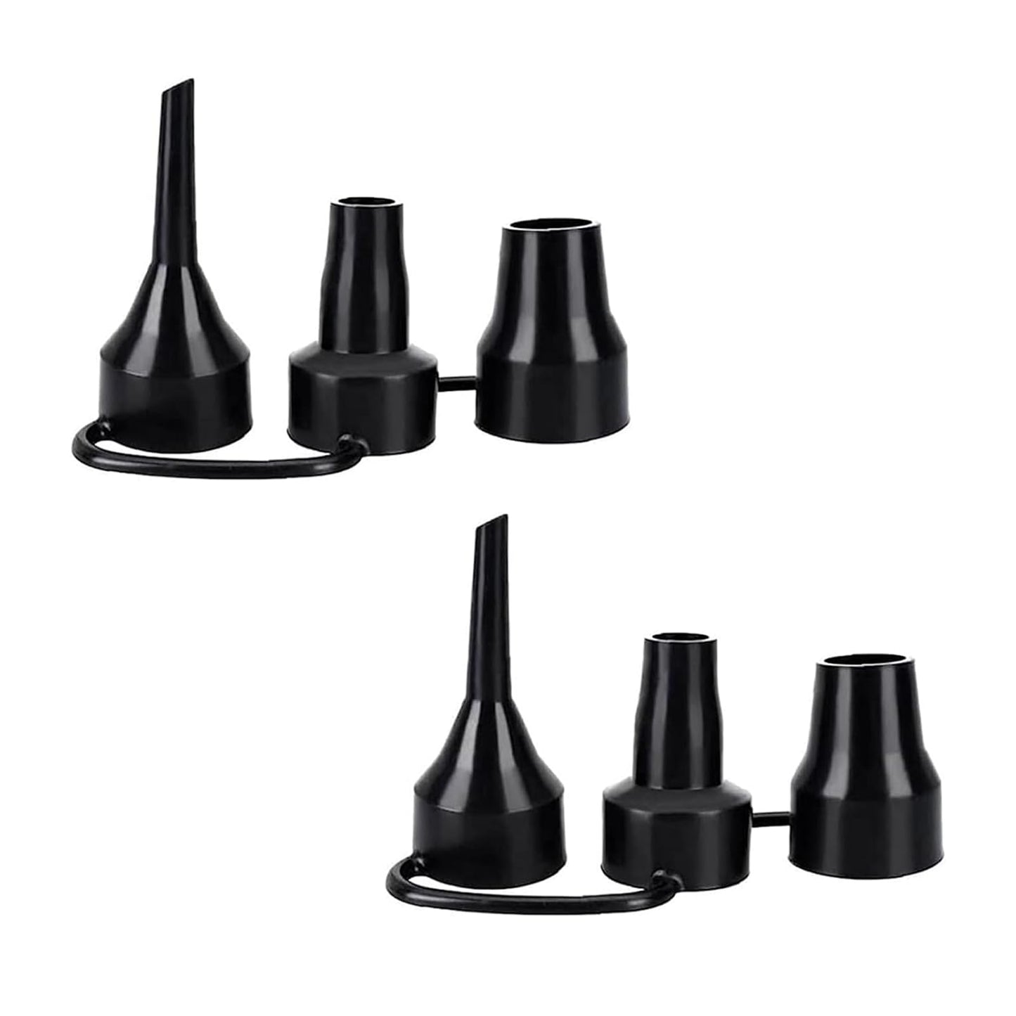 2pcs 3 Sizes Inflatable Pump Nozzles Head, Air Pump Replacement Nozzles, Plastic Pump Nozzles,Air