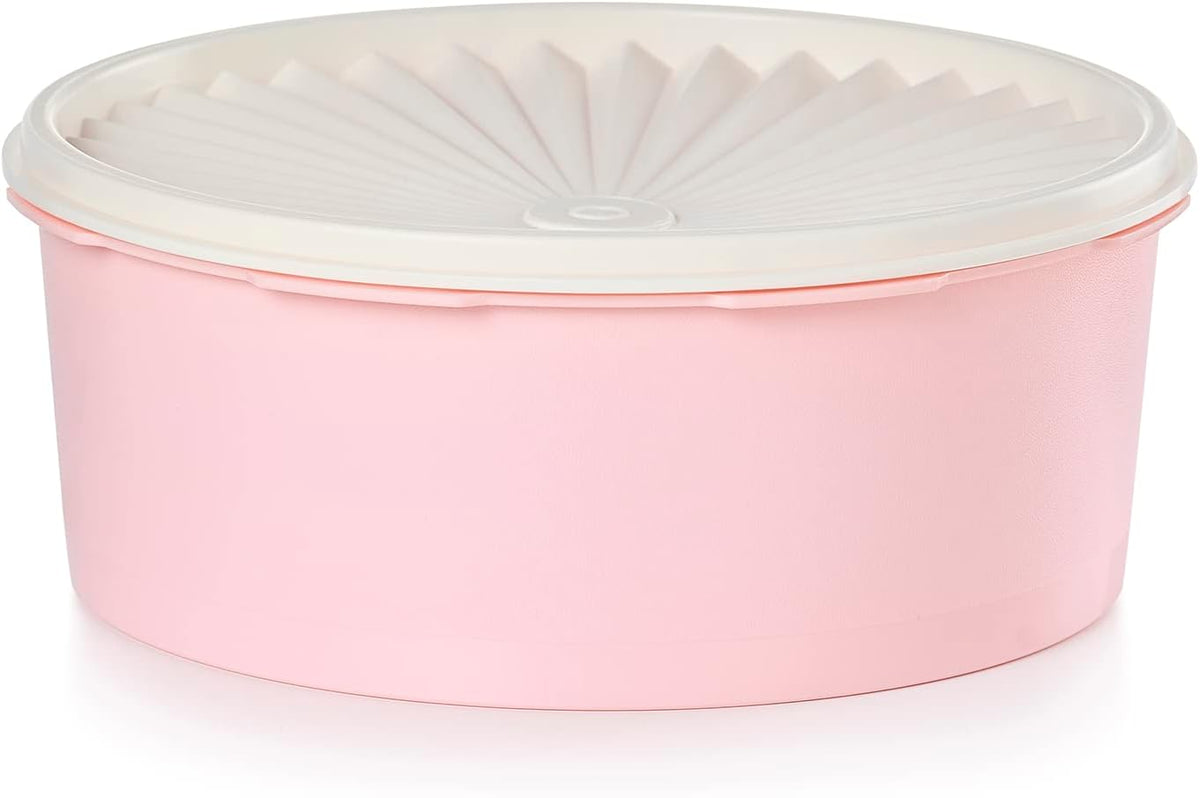Tupperware Heritage Collection 7.6 Cup Cookie Canister, Vintage Light Pink Color, Dishwasher Safe