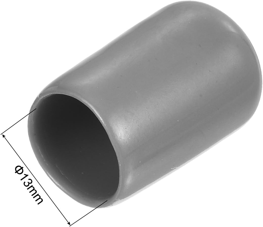 uxcell 20pcs Rubber End Caps Protective Caps 13mm ID Vinyl PVC Round Tube Bolt Cap Cover Screw