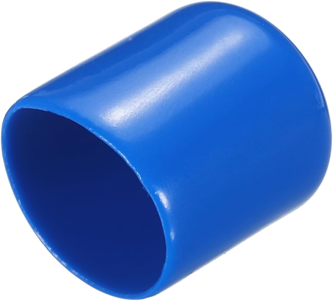 uxcell 20pcs Rubber End Caps 17mm ID Vinyl PVC Round Tube Bolt Cap Cover Screw Thread Protectors