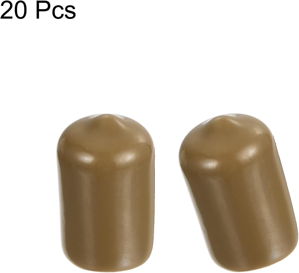 uxcell 20pcs Rubber End Caps 12.5mm(1/2") ID Vinyl PVC Round Tube Bolt Cap Cover Screw Thread