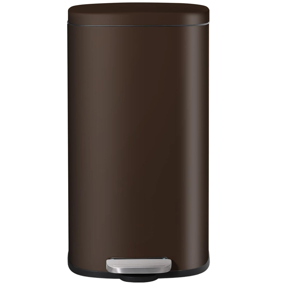 AthLike Trash Can, Stainless Steel Kitchen Garbage Can, Step Waste Bin with Hinged Lid and