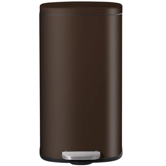 AthLike Trash Can, Stainless Steel Kitchen Garbage Can, Step Waste Bin with Hinged Lid and