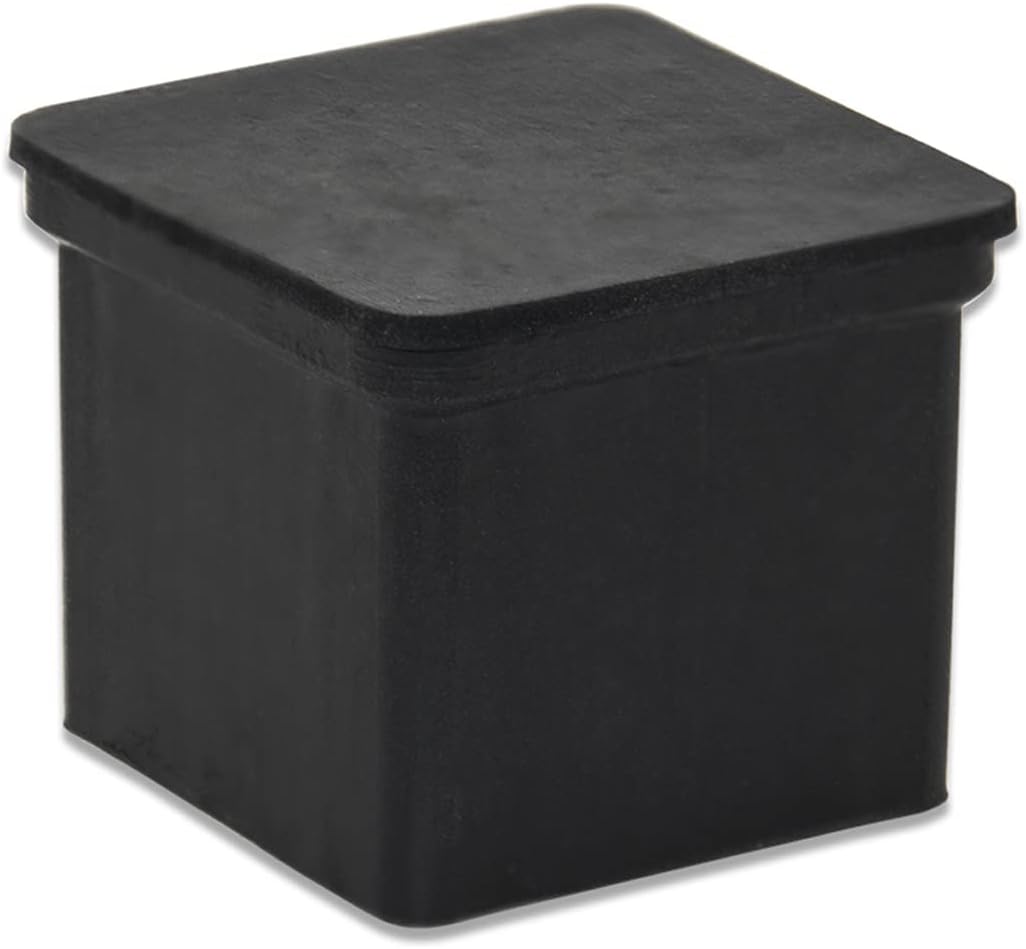 Flyshop Heavy Duty Non-Slip Rubber Leg Tips Floor Protectors Square Chair Leg Caps 25mm x 25mm (1"