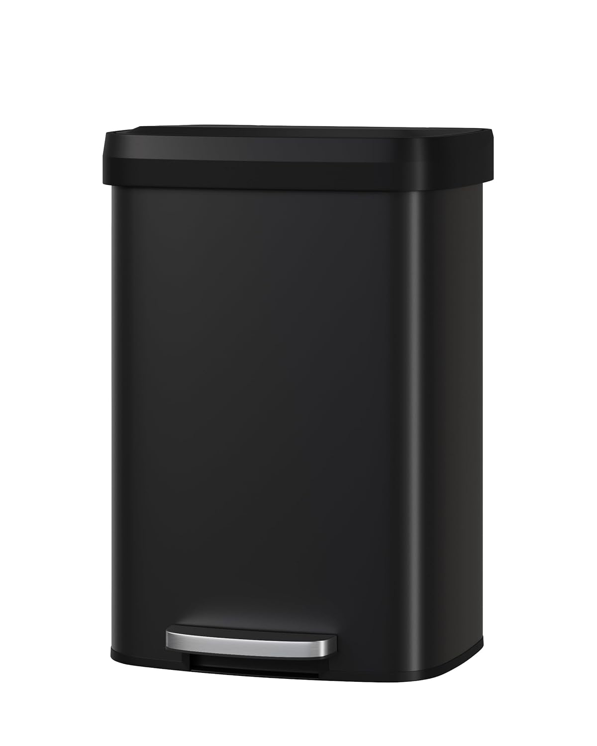 Garvee 13 Gallon / 50 Liter Metal Trash Can with Lid, Large Garbage Can for Kitchen, Rustproof