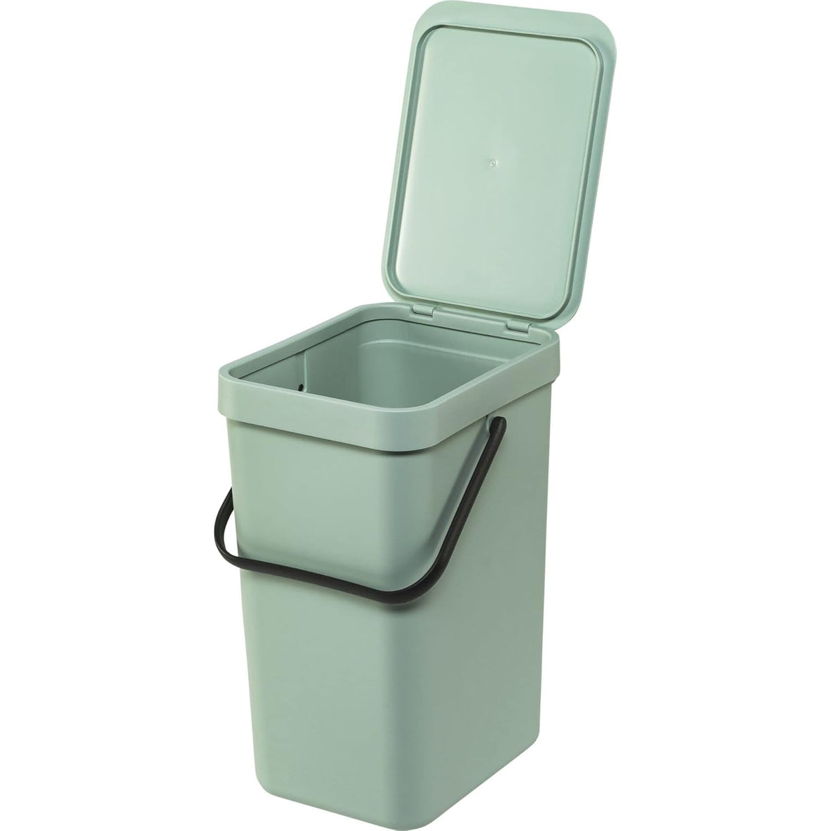 Brabantia Sort & Go Kitchen Recycling Can (3.2 Gal/Jade Green) Stackable Waste Organiser with