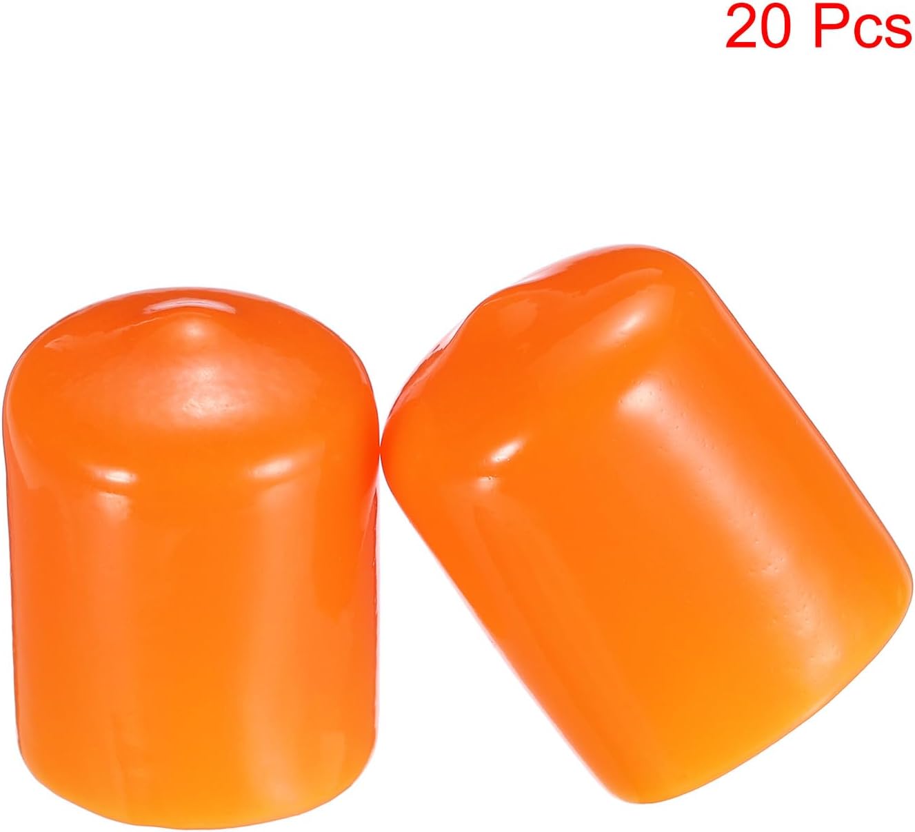 uxcell 20pcs Rubber End Caps 16mm(5/8") ID Vinyl PVC Round Tube Bolt Cap Cover Screw Thread