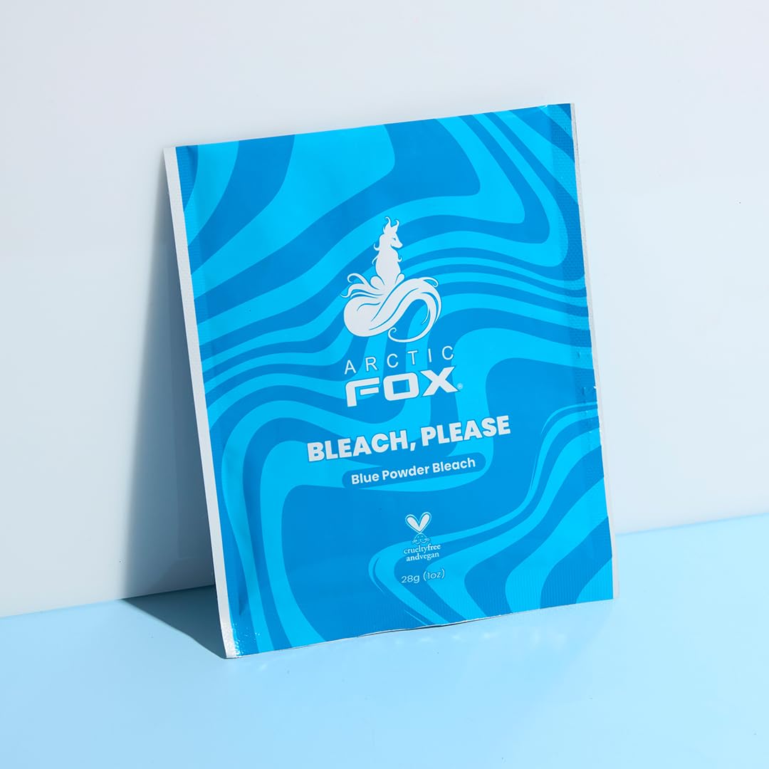 ARCTIC FOX Bleach Please, Blue Powder Bleach Individual Sachet 28g (1oz) for touch ups, highlights