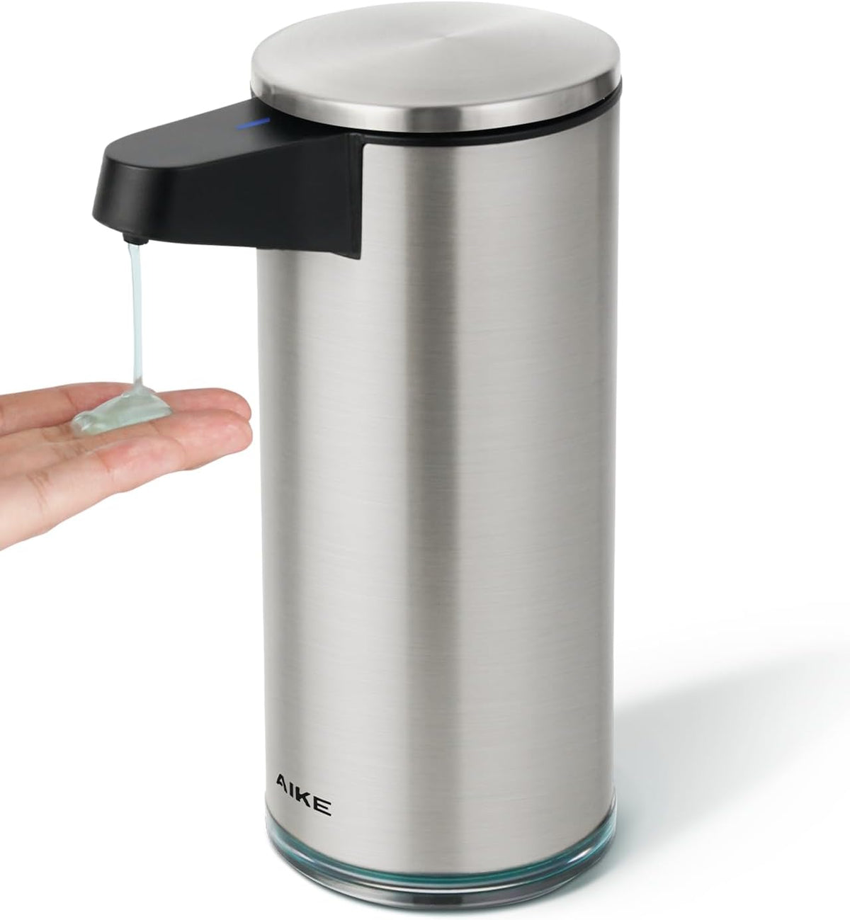 AIKE SensePro Automatic Soap Dispenser Type-C Rechargeable, Brushed Stainless Steel Finish 12.8