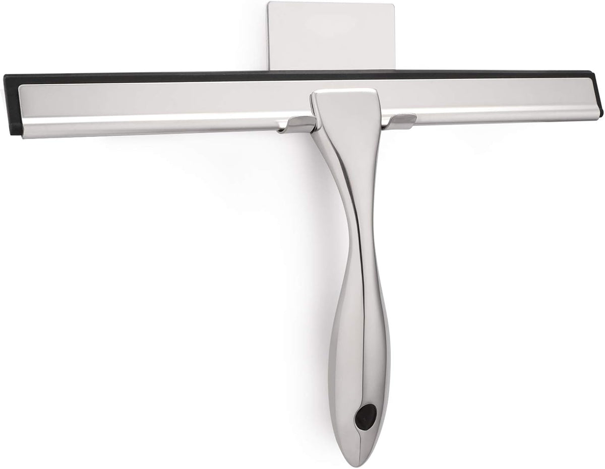 Hiware All-Purpose Shower Squeegee for Shower Doors, Bathroom, Window and Car Glass - Stainless