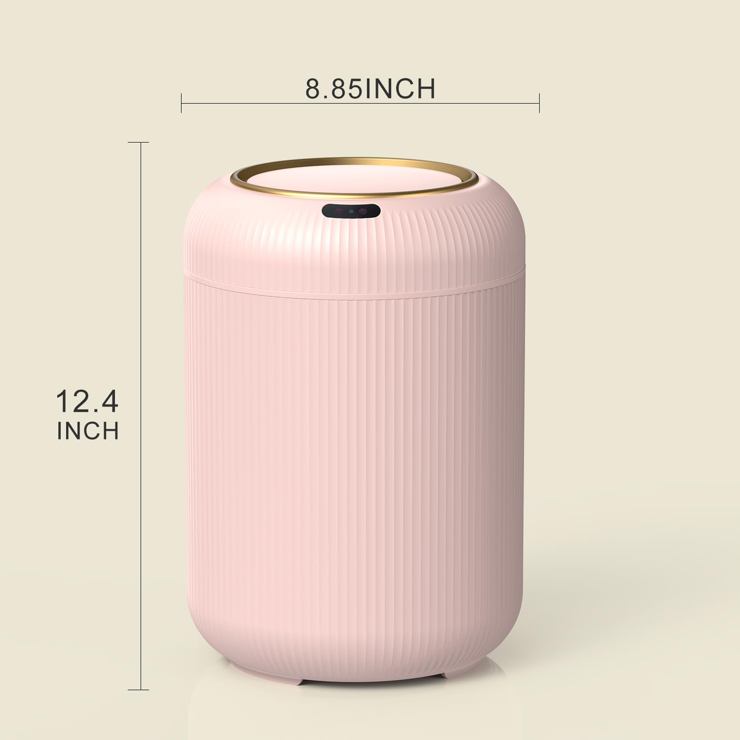 Smart Bathroom Trash Can with Lid，3 Gallon Bathroom Garbage Can Automatic Touchless，Motion Sensor