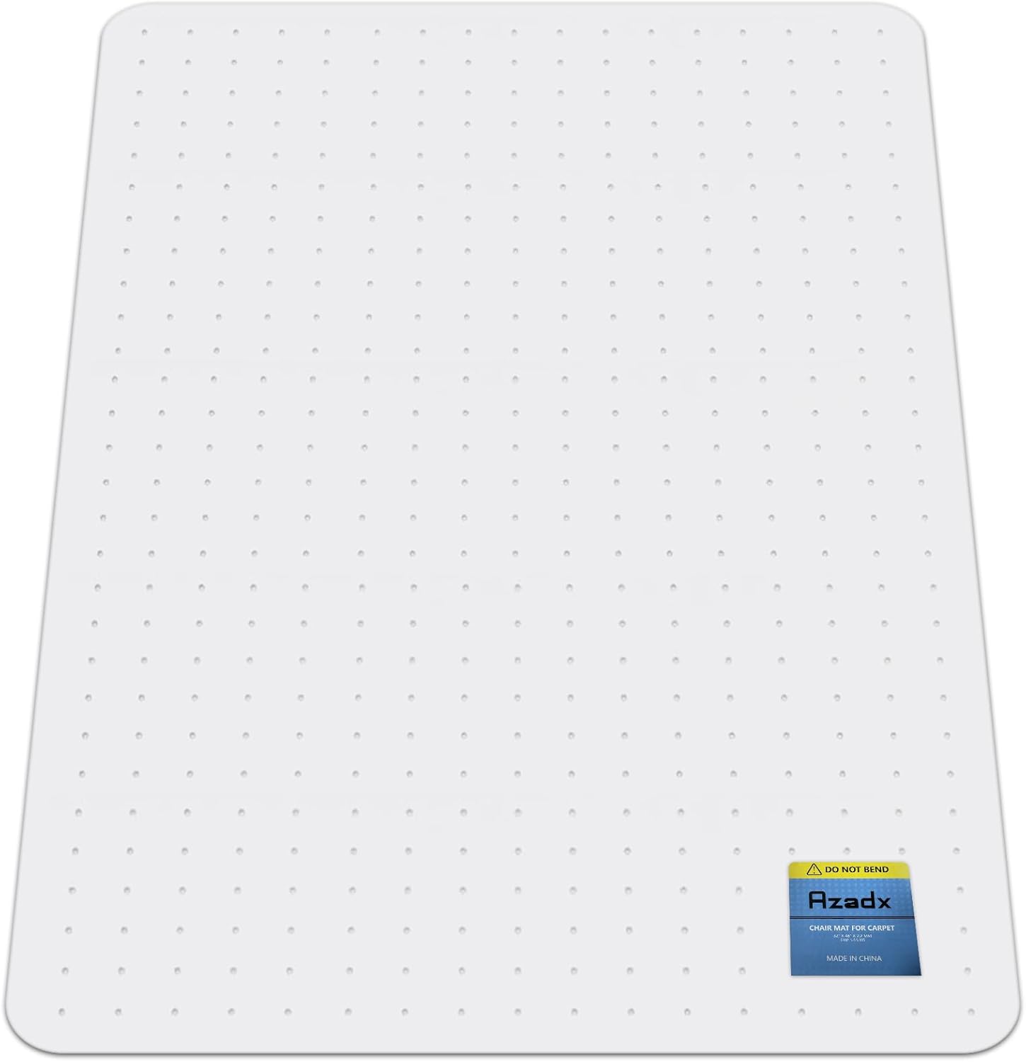 Azadx Heavy Duty Office Chair Mat for Carpet 45" x 53" Hard Material Chair Mat for Carpeted Floor