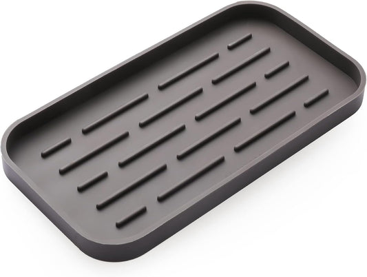 Silicone Kitchen Sink Organizer Tray for Multiple Usage,Eco-Friendly Sponges Holder for Kitchen