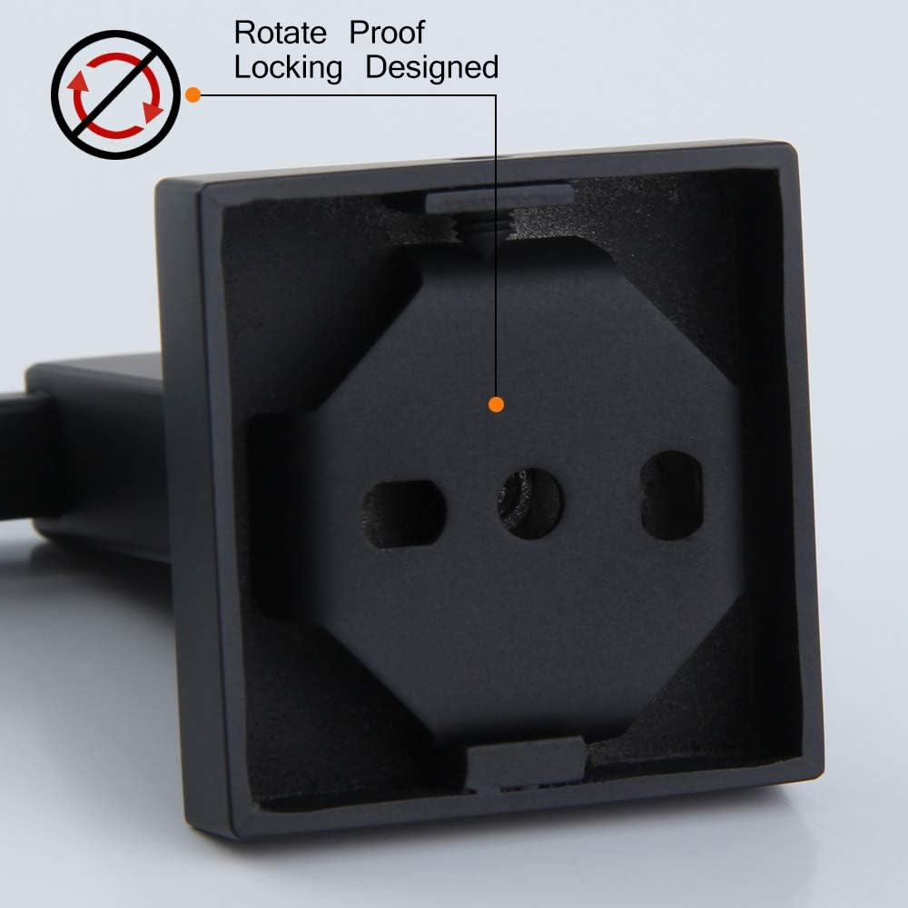 Matte Black Toilet Paper Holder SUS 304 Stainless Steel Wall Mounted Toilet Tissue Roll Holder for