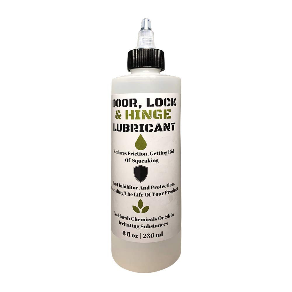 Door, Lock, and Hinge Lubricant - 8 Oz - Great for Sliding Doors, Garage Doors, Stiff Hinges, and