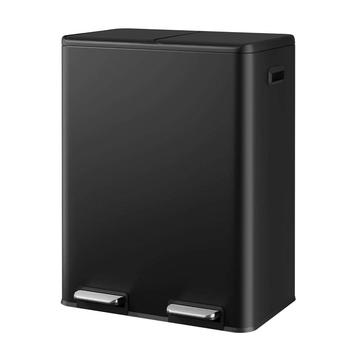 WLIVE Dual Trash Can, 2 x 8 Gallon (2 x 30 L), Step Trash Can with Lid with Inner Buckets, 2