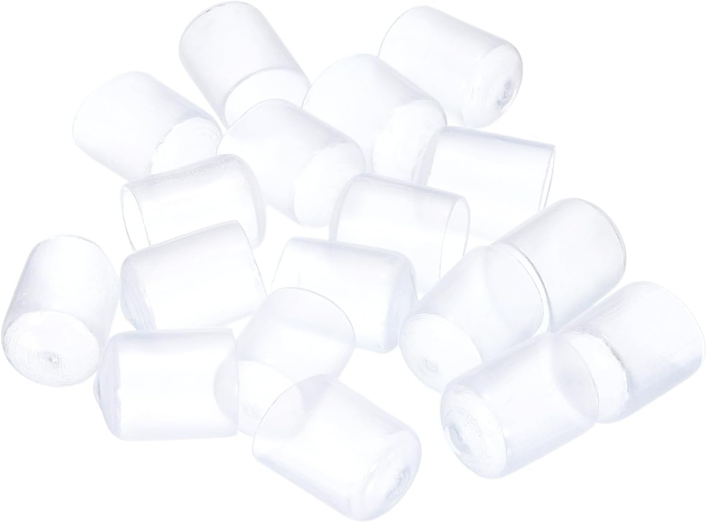 uxcell 20pcs Rubber End Caps 16mm(5/8") ID Vinyl PVC Round Tube Bolt Cap Cover Screw Thread