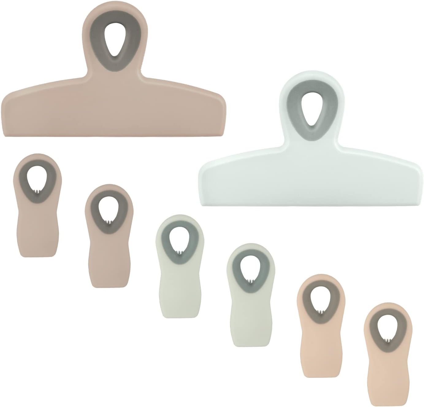COOK WITH COLOR Bag Clips - Heavy Duty Chip Clip and Refrigerator Magnet Clips for Food Storage