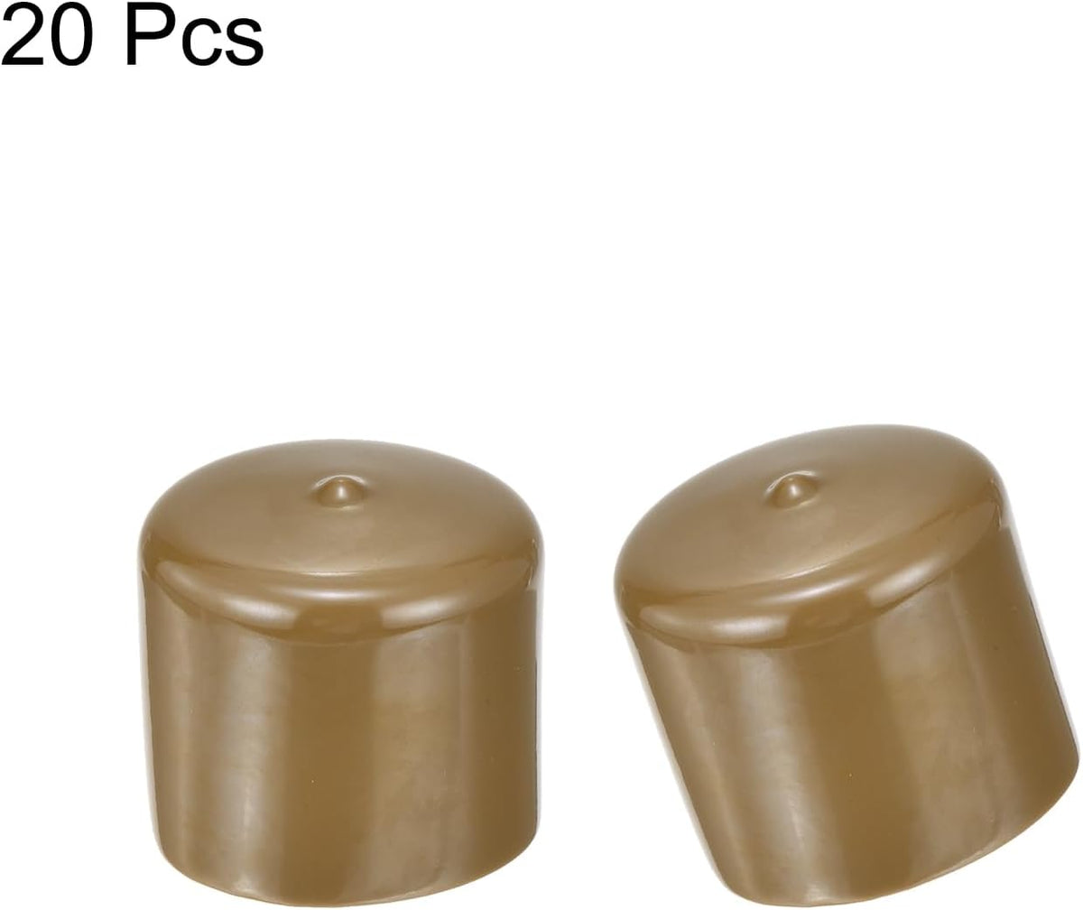 uxcell 20pcs Rubber End Caps 49mm(2") ID Vinyl PVC Round Tube Bolt Cap Cover Screw Thread