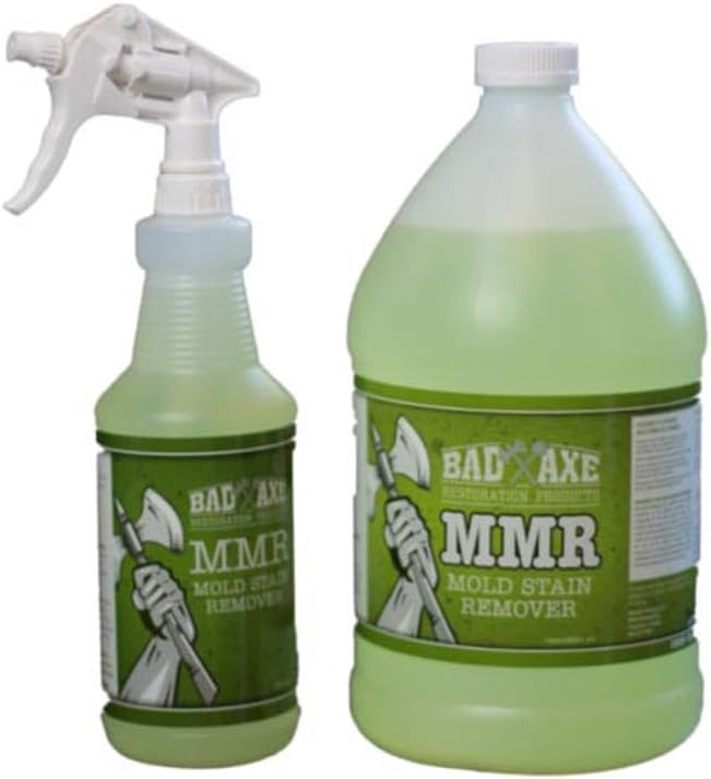 Bad Axe MMR Instant Mold Stain and Mildew Stain Remover - Professional Strength, Contractor Grade